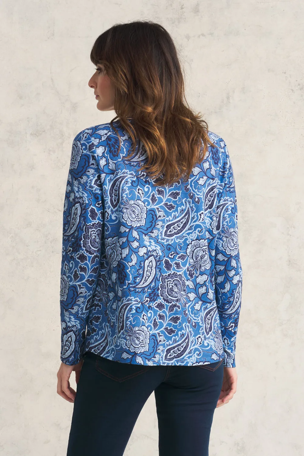Abstract Paisley T-Shirt - Blue Paisley