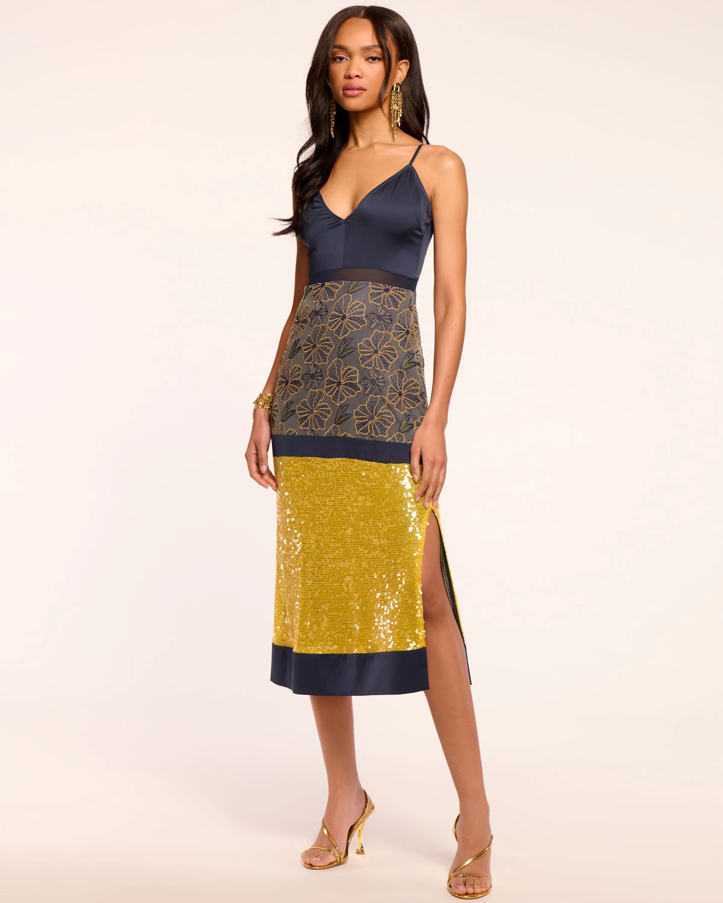 Akane Embellished Midi Dress