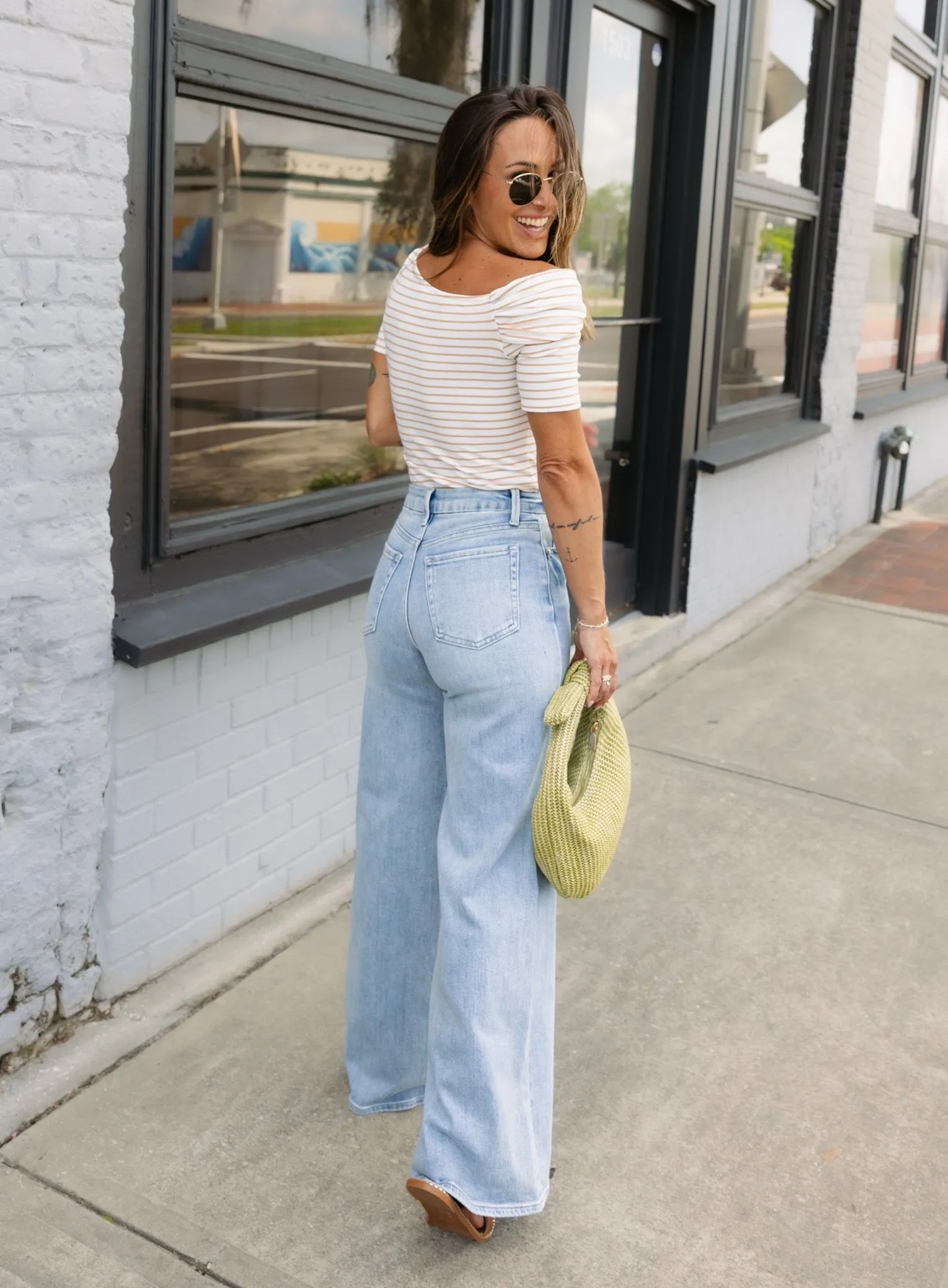 Amara Off Shoulder Striped Top
