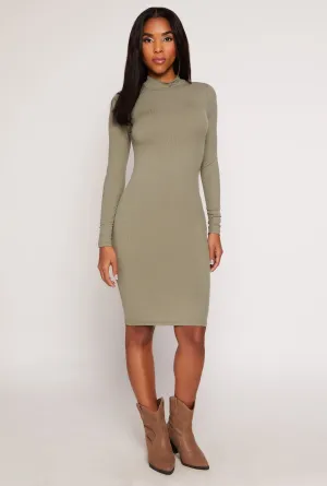 Ambiance Mock Neck T Shirt Dress