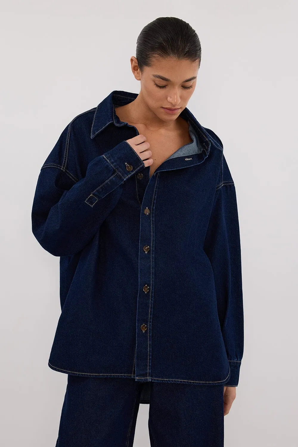 ASHTON INDIGO DENIM SHIRT