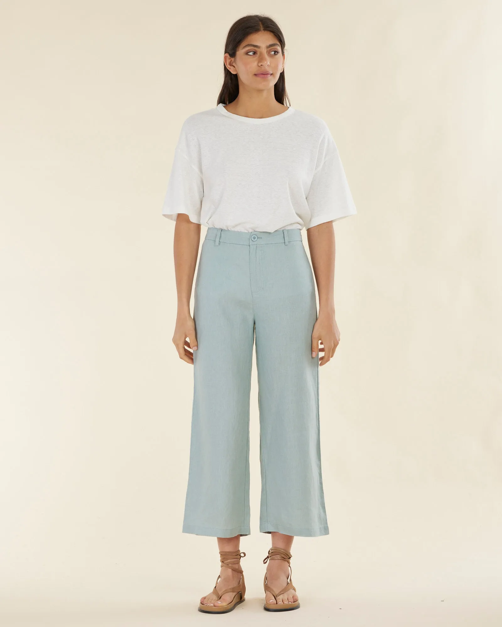 Barossa Linen Pant - Mint
