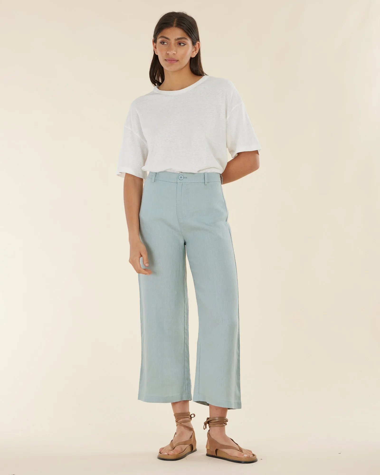 Barossa Linen Pant - Mint