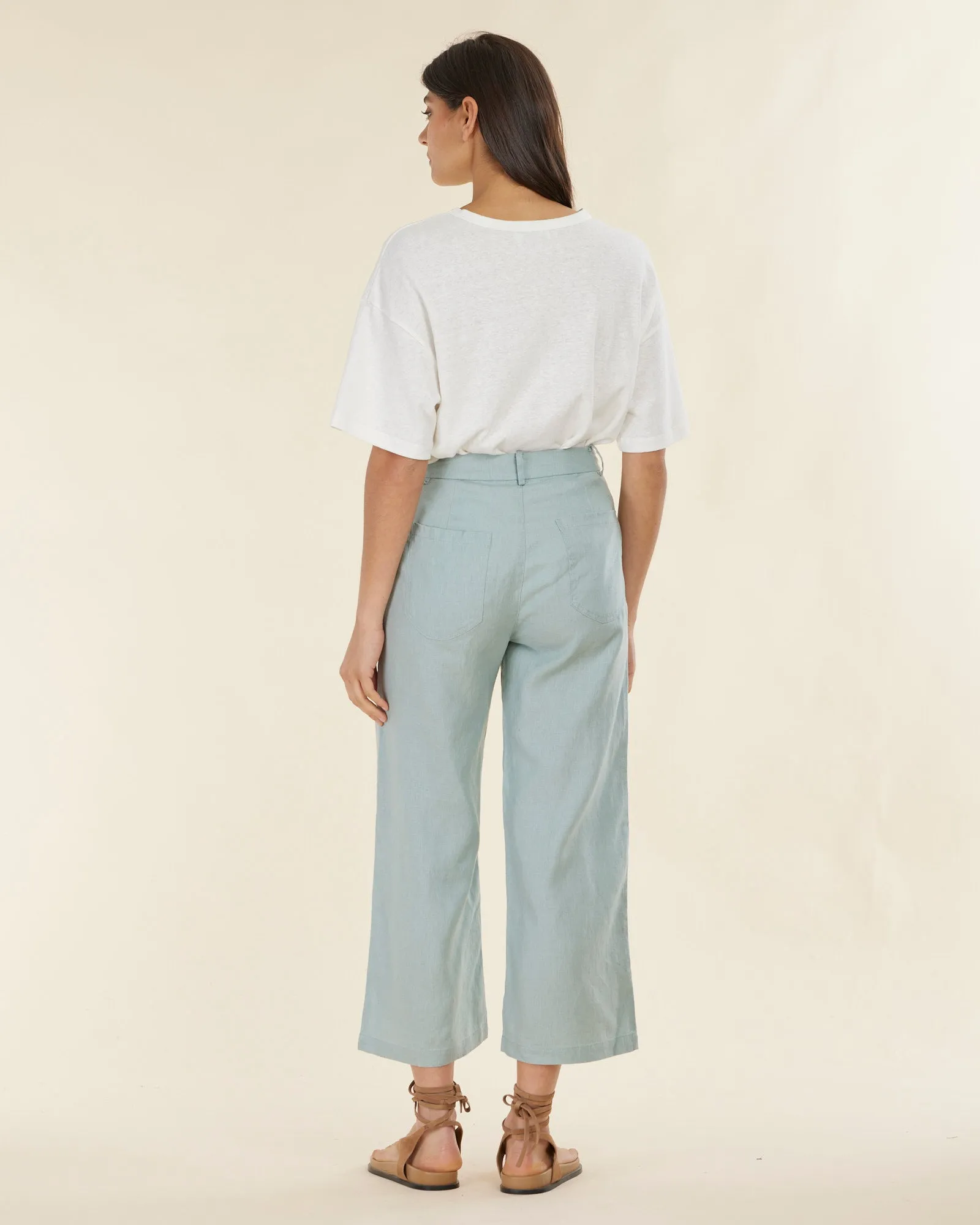 Barossa Linen Pant - Mint
