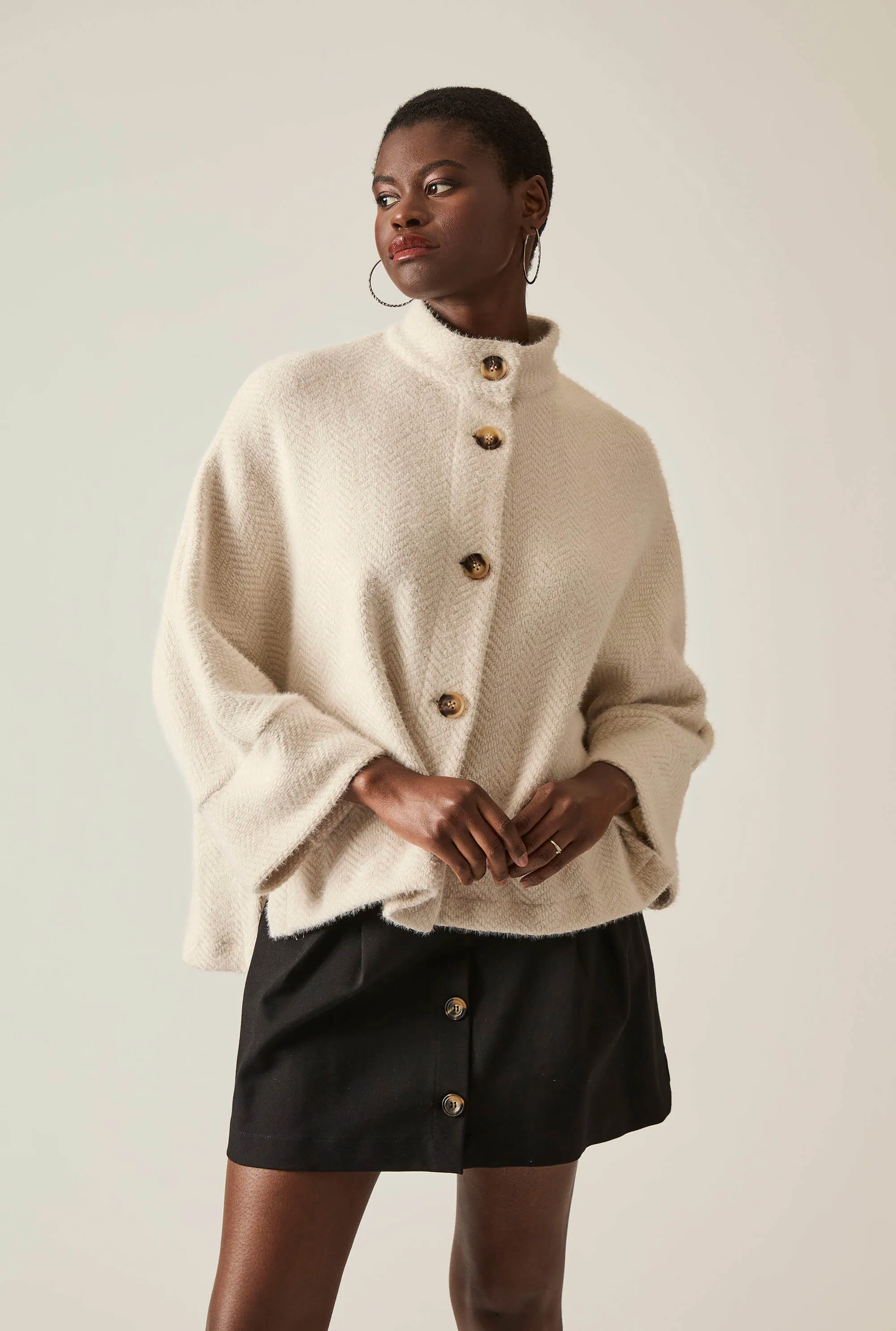 Batwing Cream Jacket