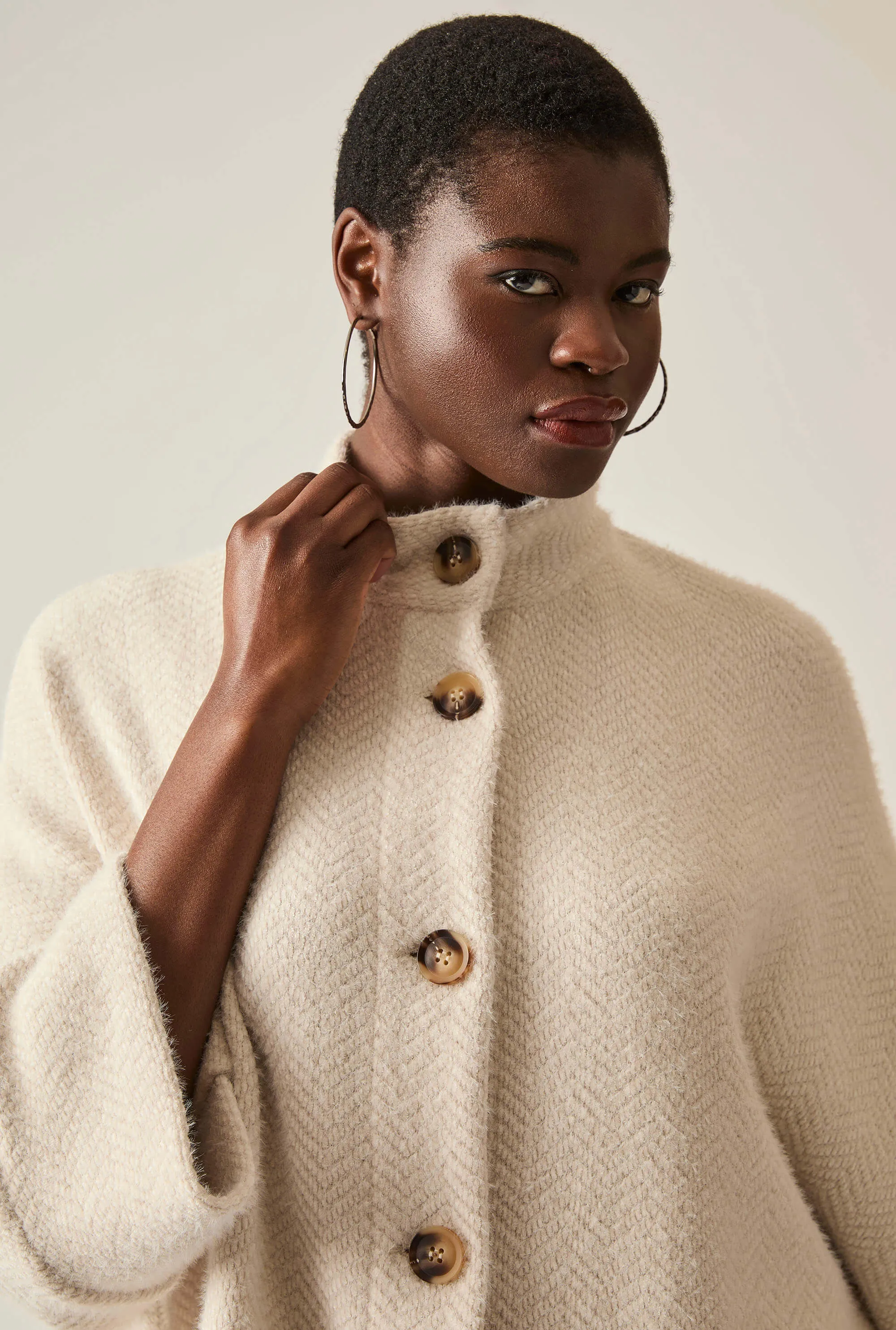 Batwing Cream Jacket