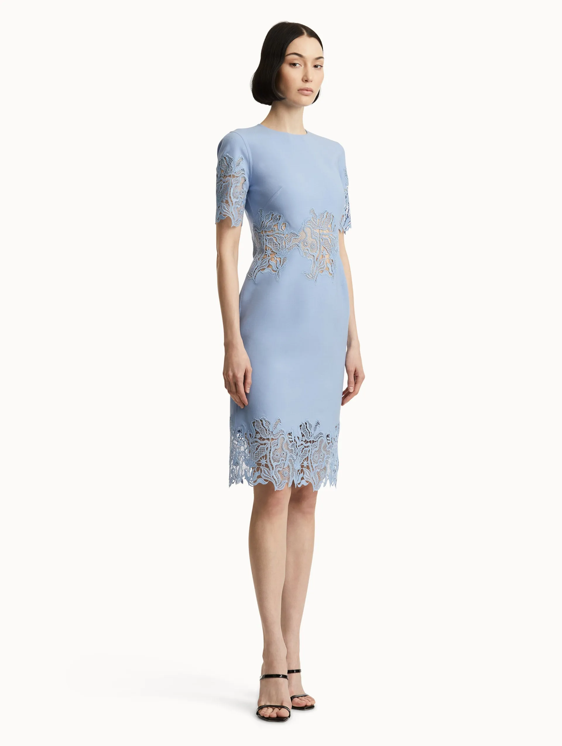 Bellflower Guipure Pencil Dress