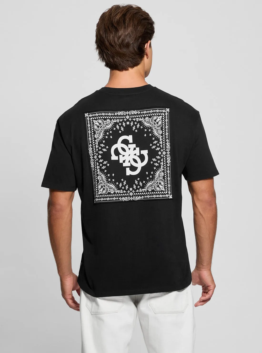 Black Bandana Applique T-Shirt