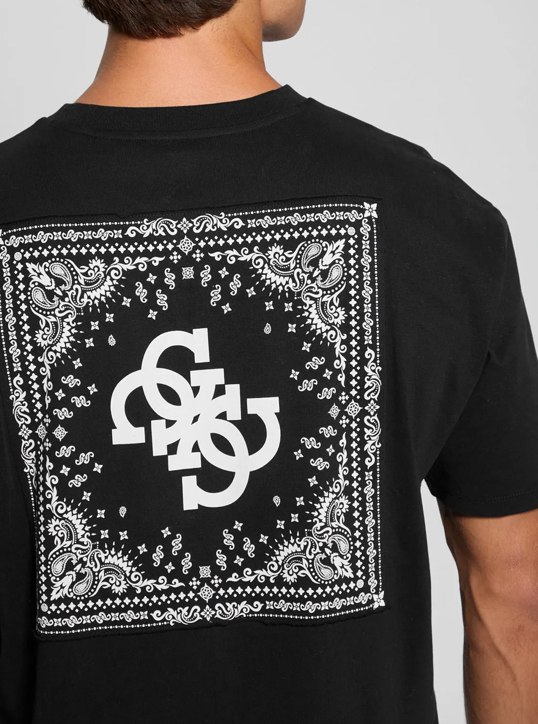 Black Bandana Applique T-Shirt