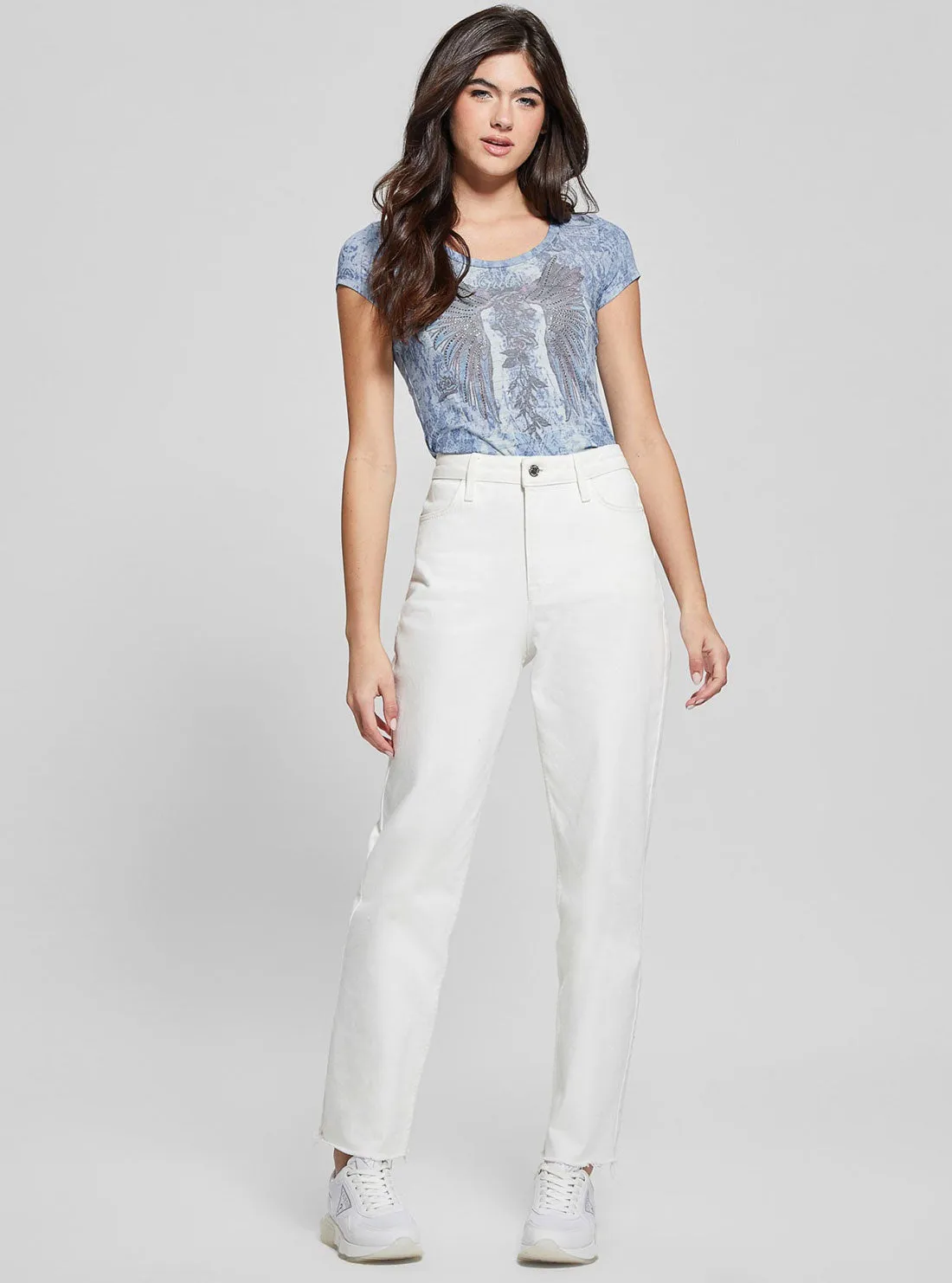 Blue Love Wings Graphic T-Shirt