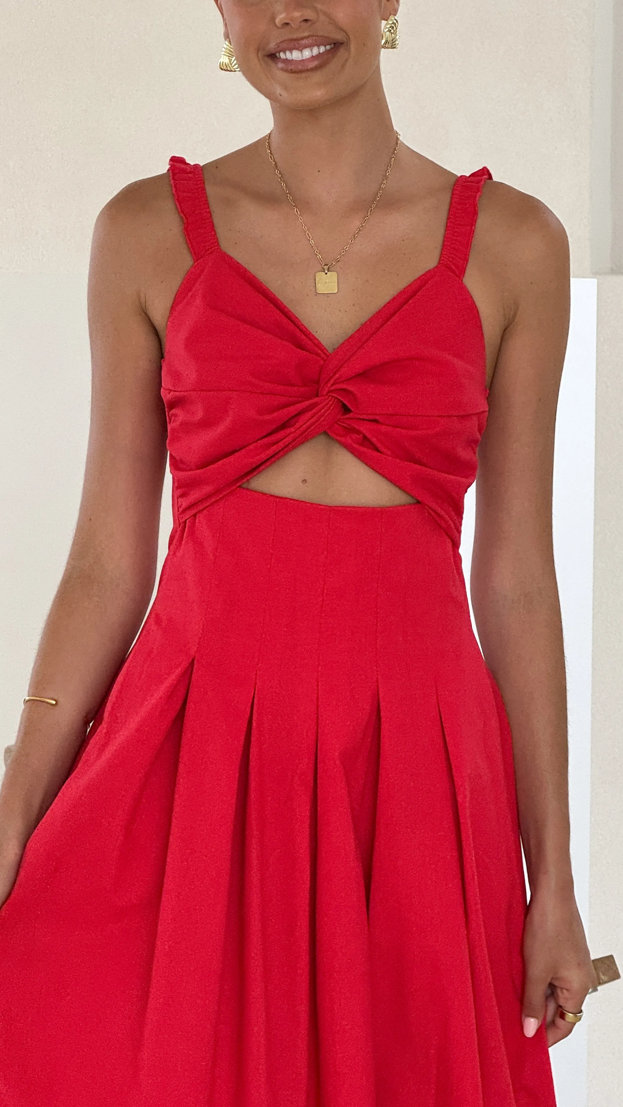 Bryce Maxi Dress - Red