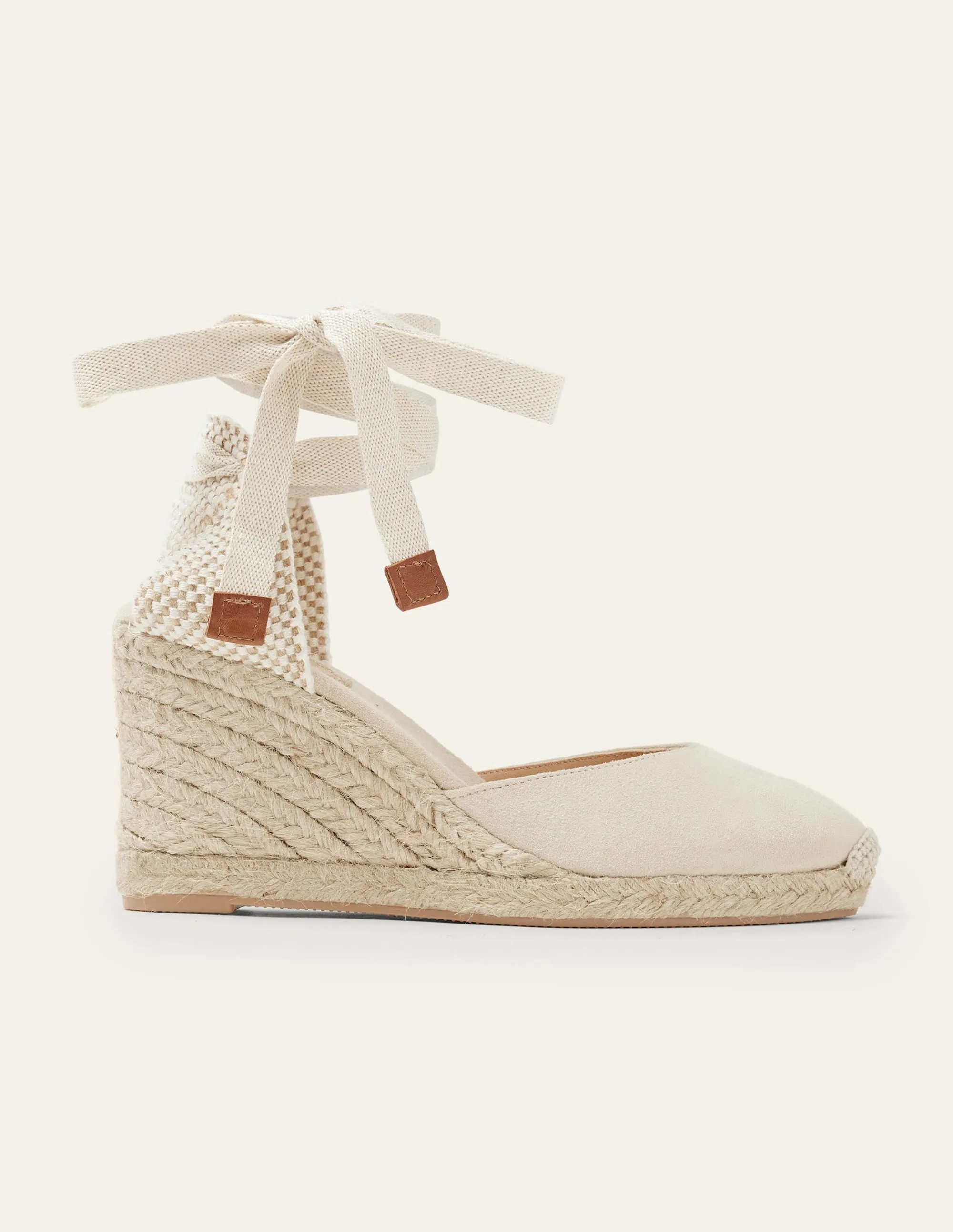 Cassie High Espadrille Wedges-Oatmeal