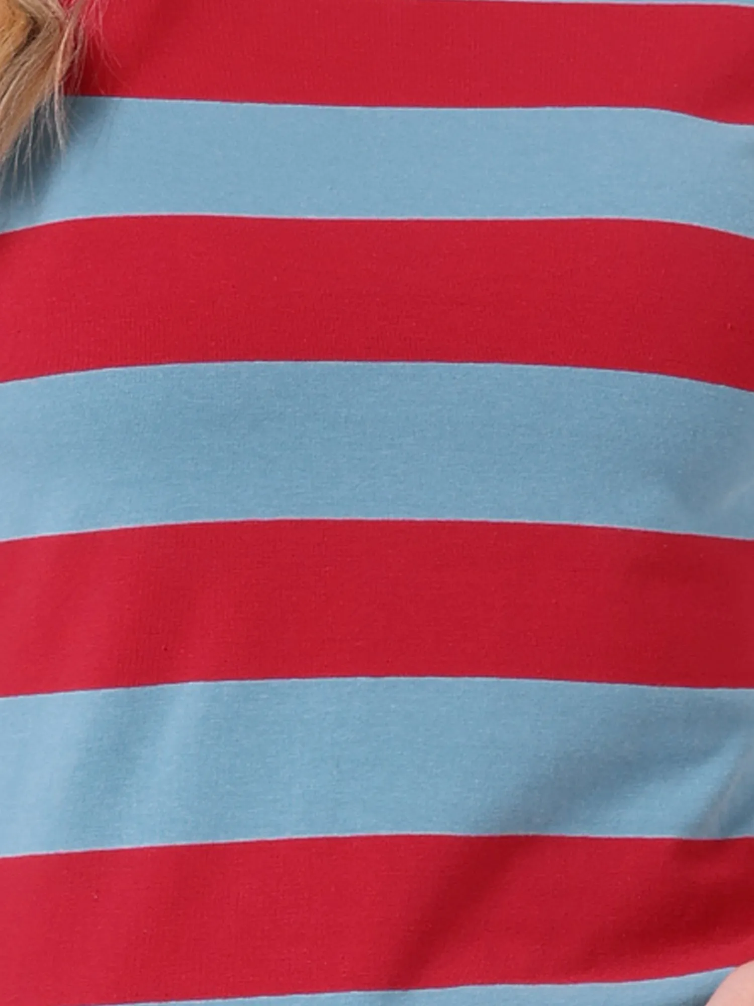 Casual Striped 3/4 Sleeve Basic Boat Neck T-shirt