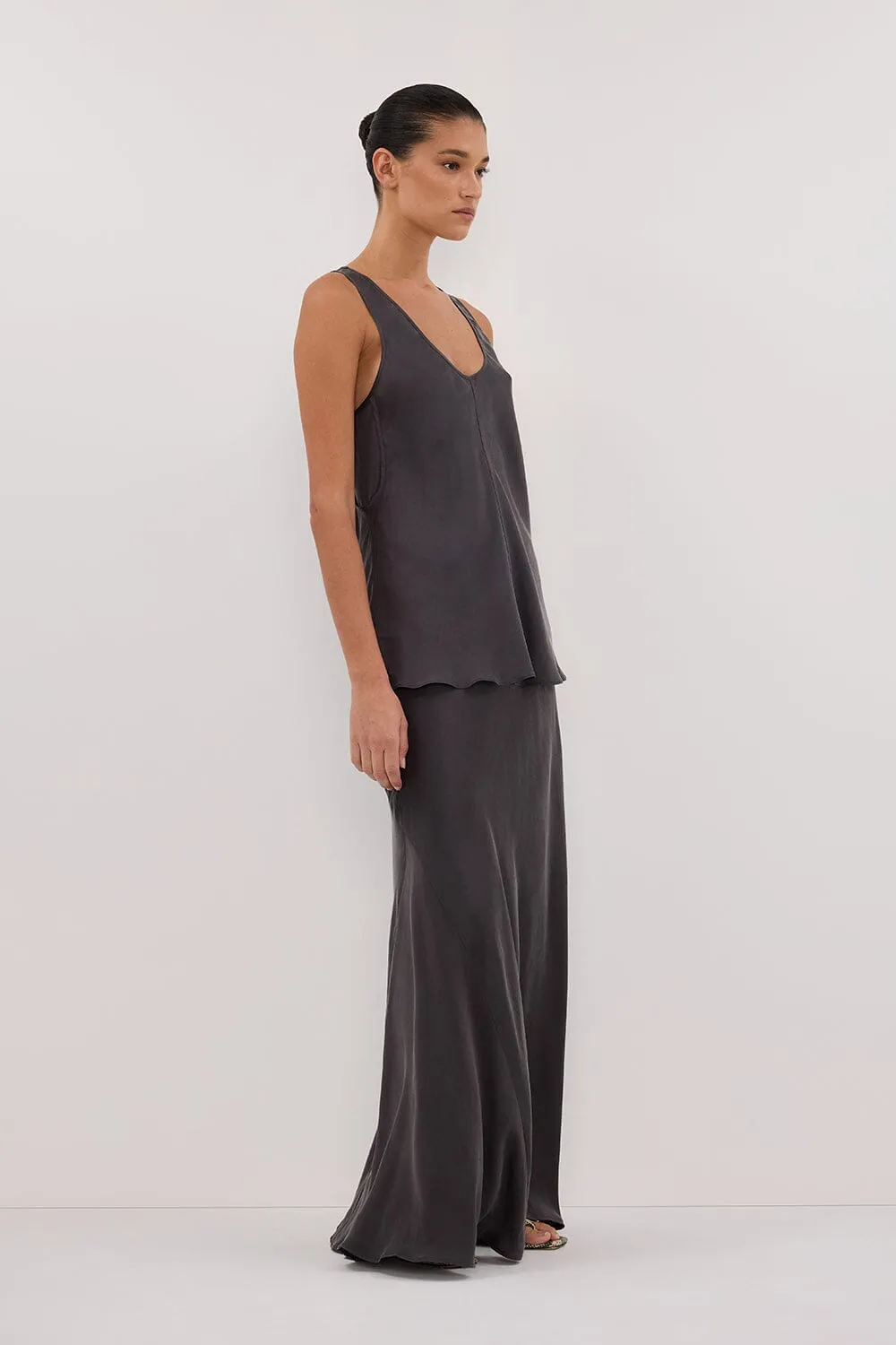 COLETTE PETROL SILK CAMI TOP