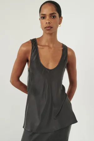 COLETTE PETROL SILK CAMI TOP