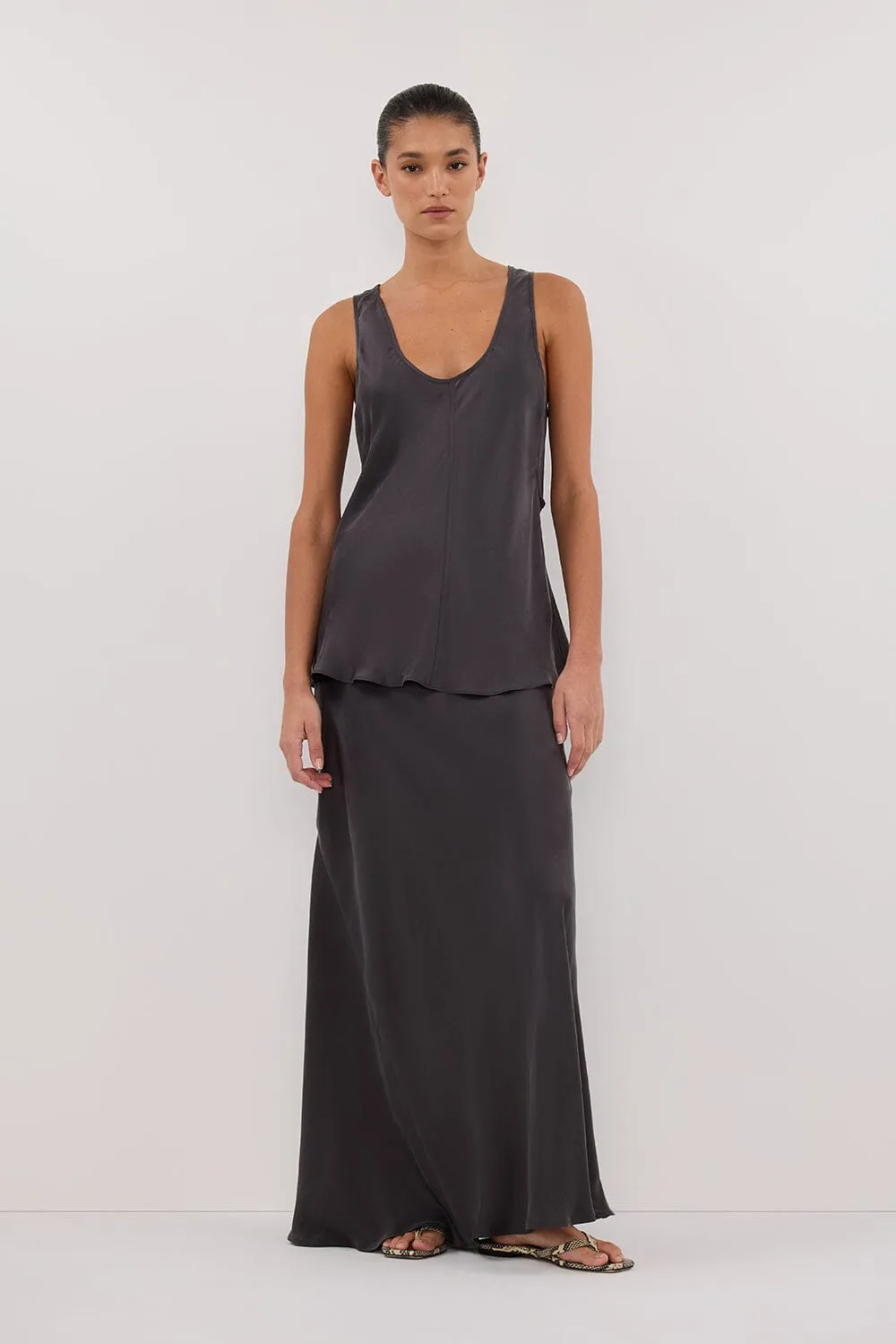 COLETTE PETROL SILK CAMI TOP