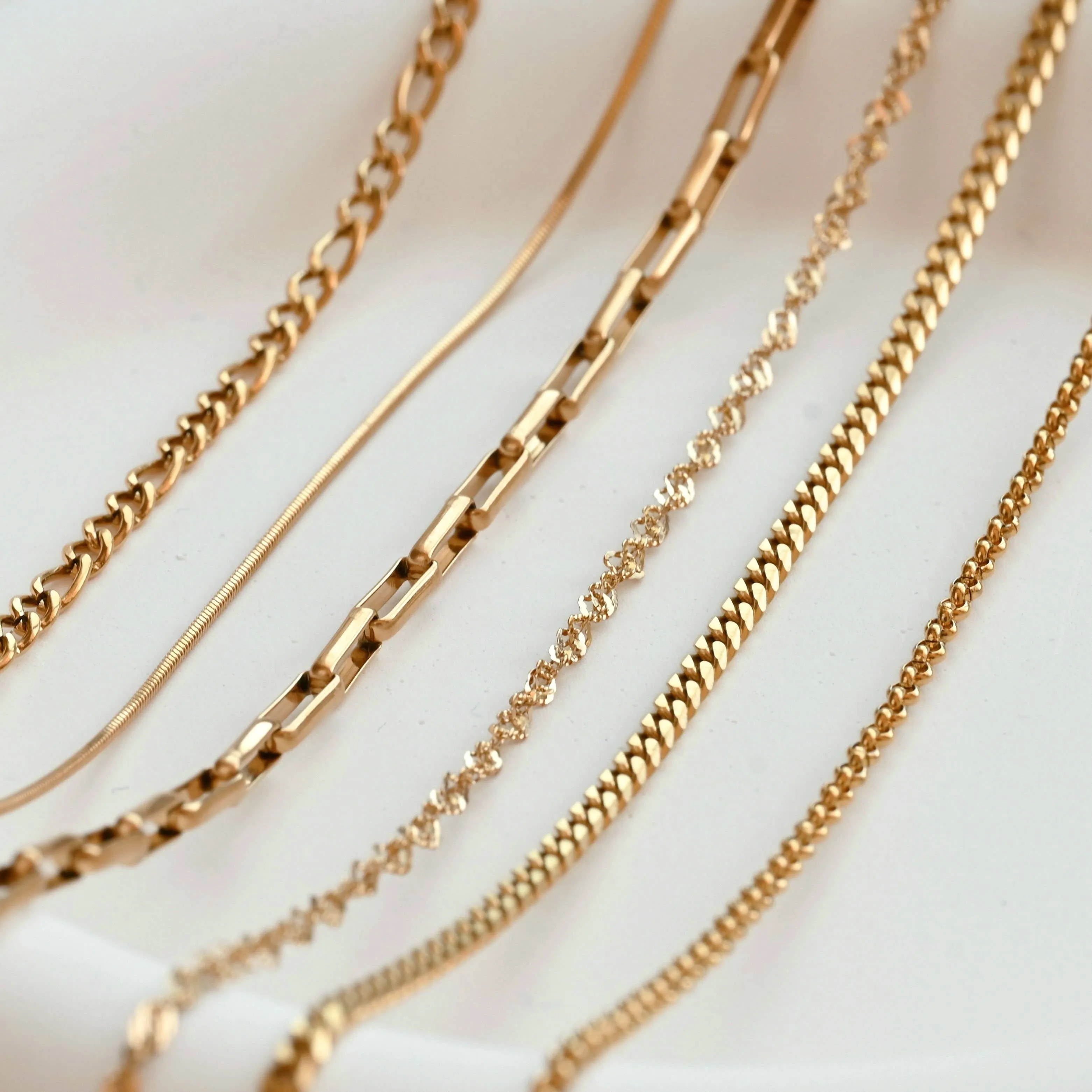 Dainty Chain Necklaces 14-22