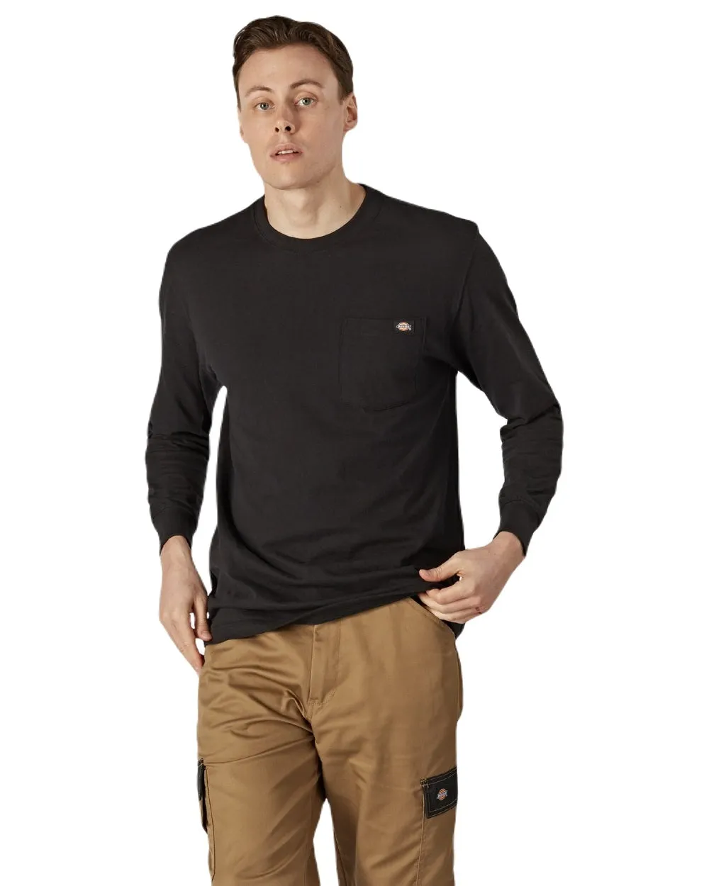 Dickies Mens Long Sleeve Pocket T-Shirt