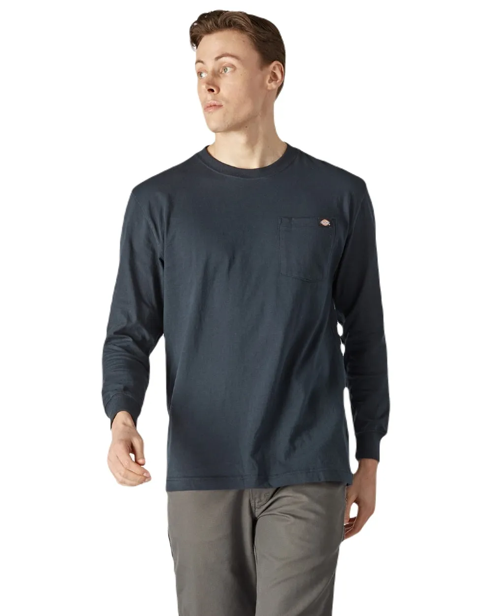 Dickies Mens Long Sleeve Pocket T-Shirt