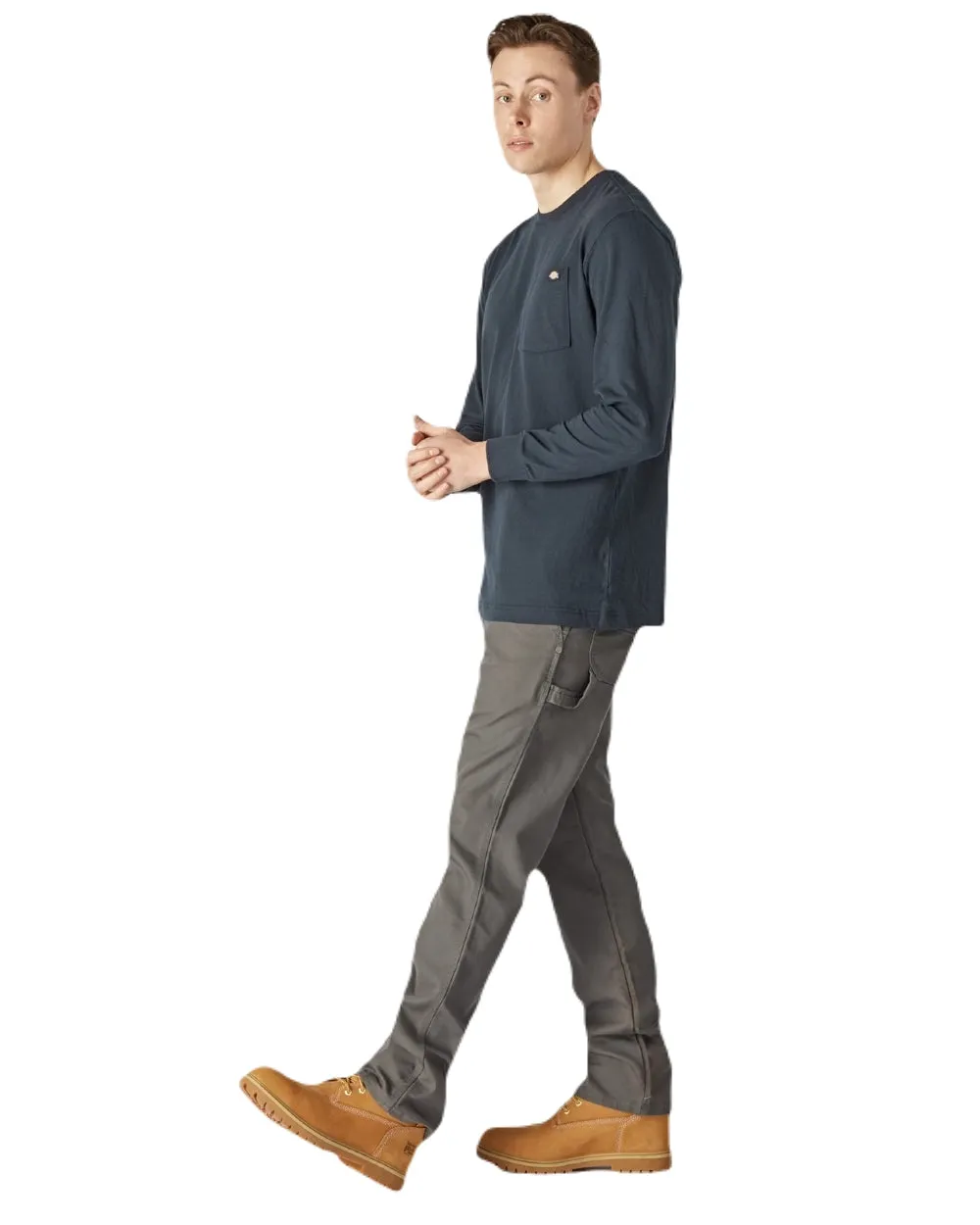 Dickies Mens Long Sleeve Pocket T-Shirt