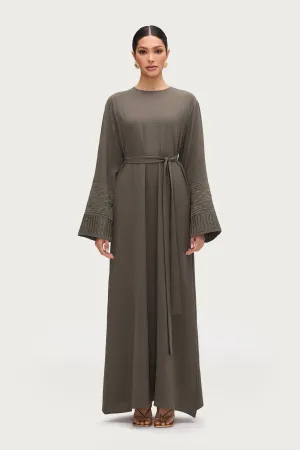 Dima Embroidered Maxi Dress - Sage