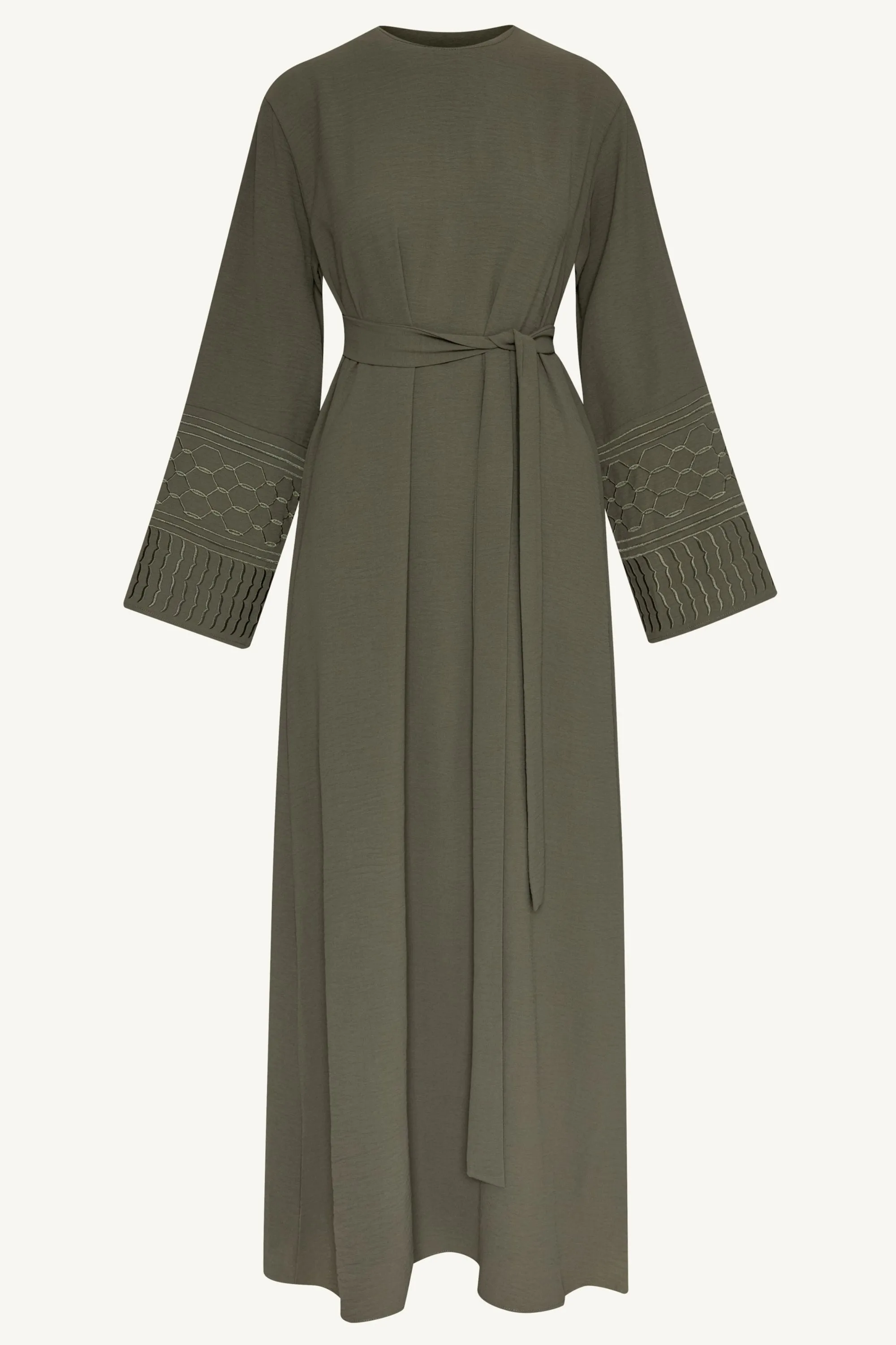 Dima Embroidered Maxi Dress - Sage