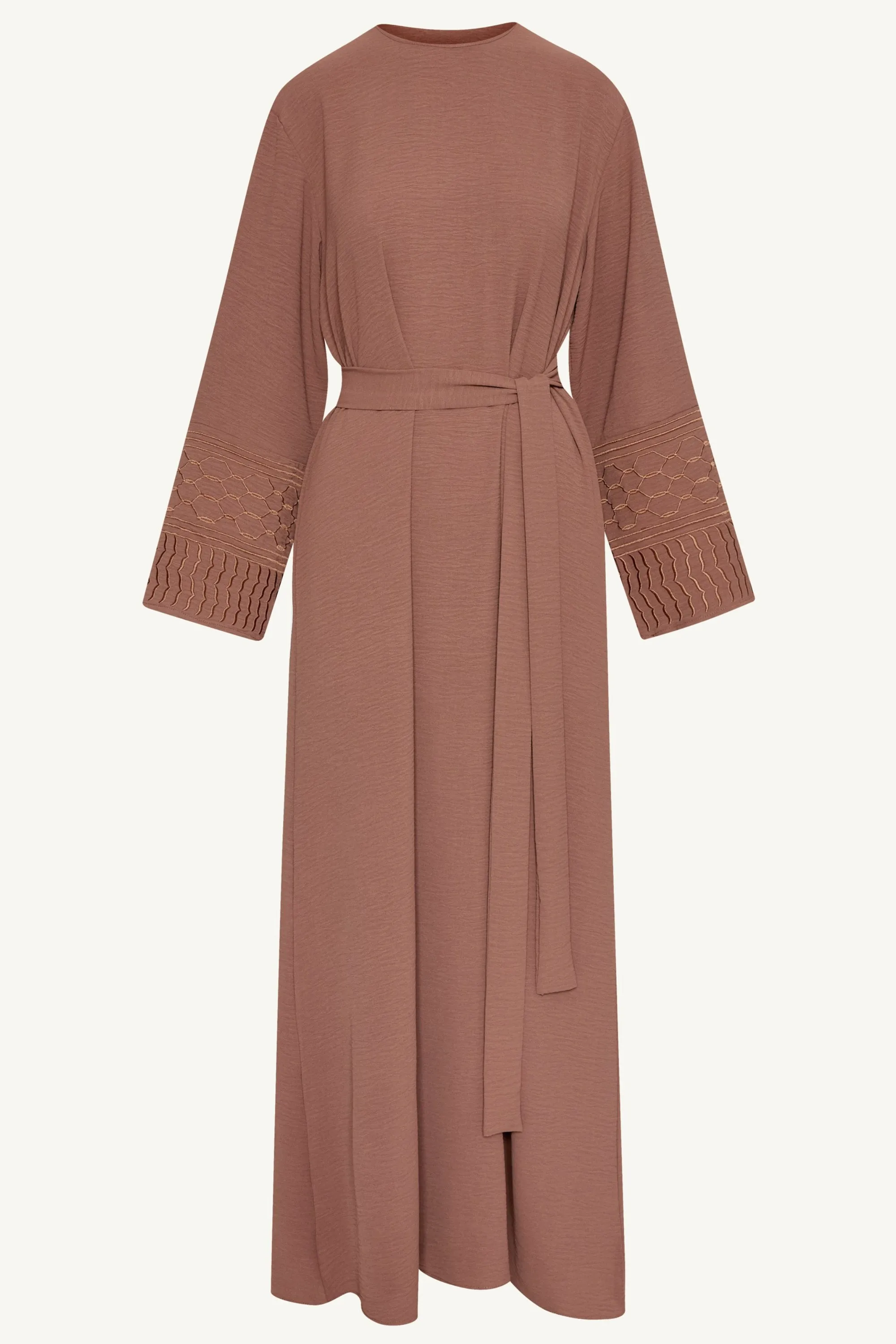 Dima Embroidered Maxi Dress - Truffle