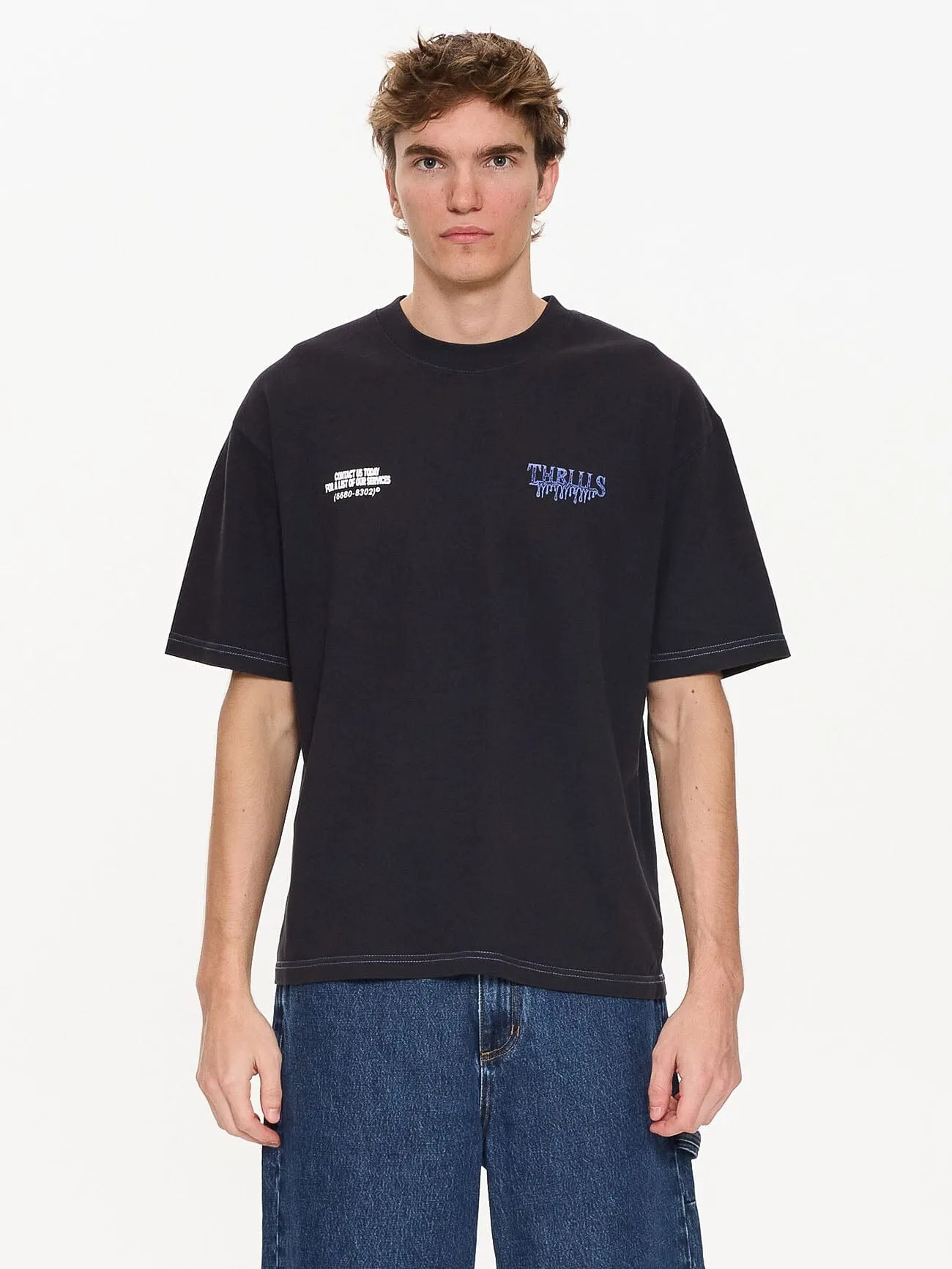 Dispatch Box Fit Oversize Short Tee - Dark Navy