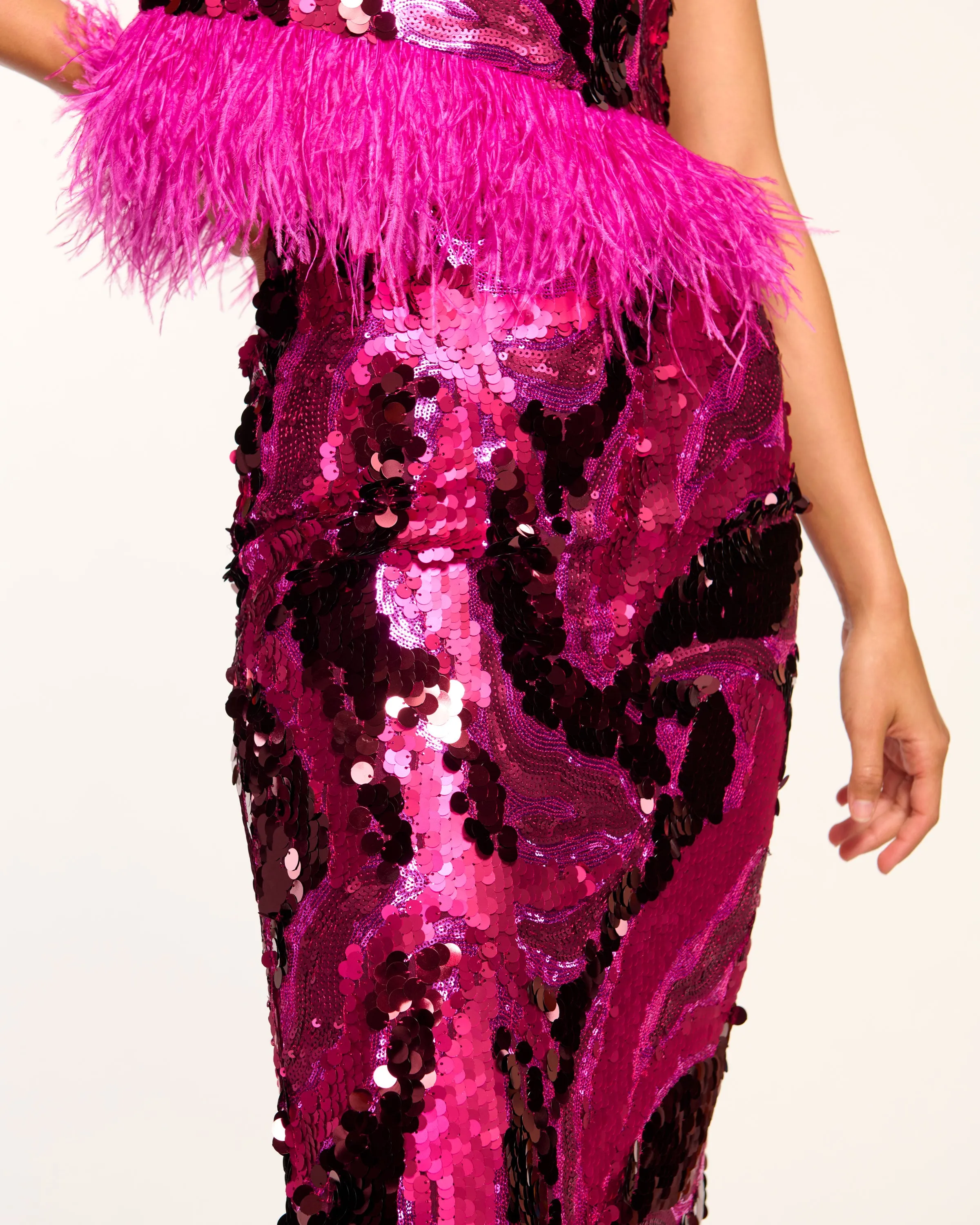 Donnelly Sequin Midi Skirt