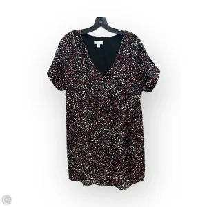 Dress Casual Short By Allison Joy In Black & Red, Size: S
