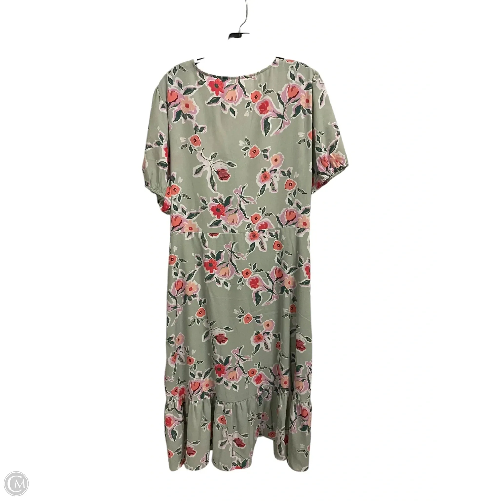 Dress Casual Short By Lc Lauren Conrad In Green, Size: 2x
