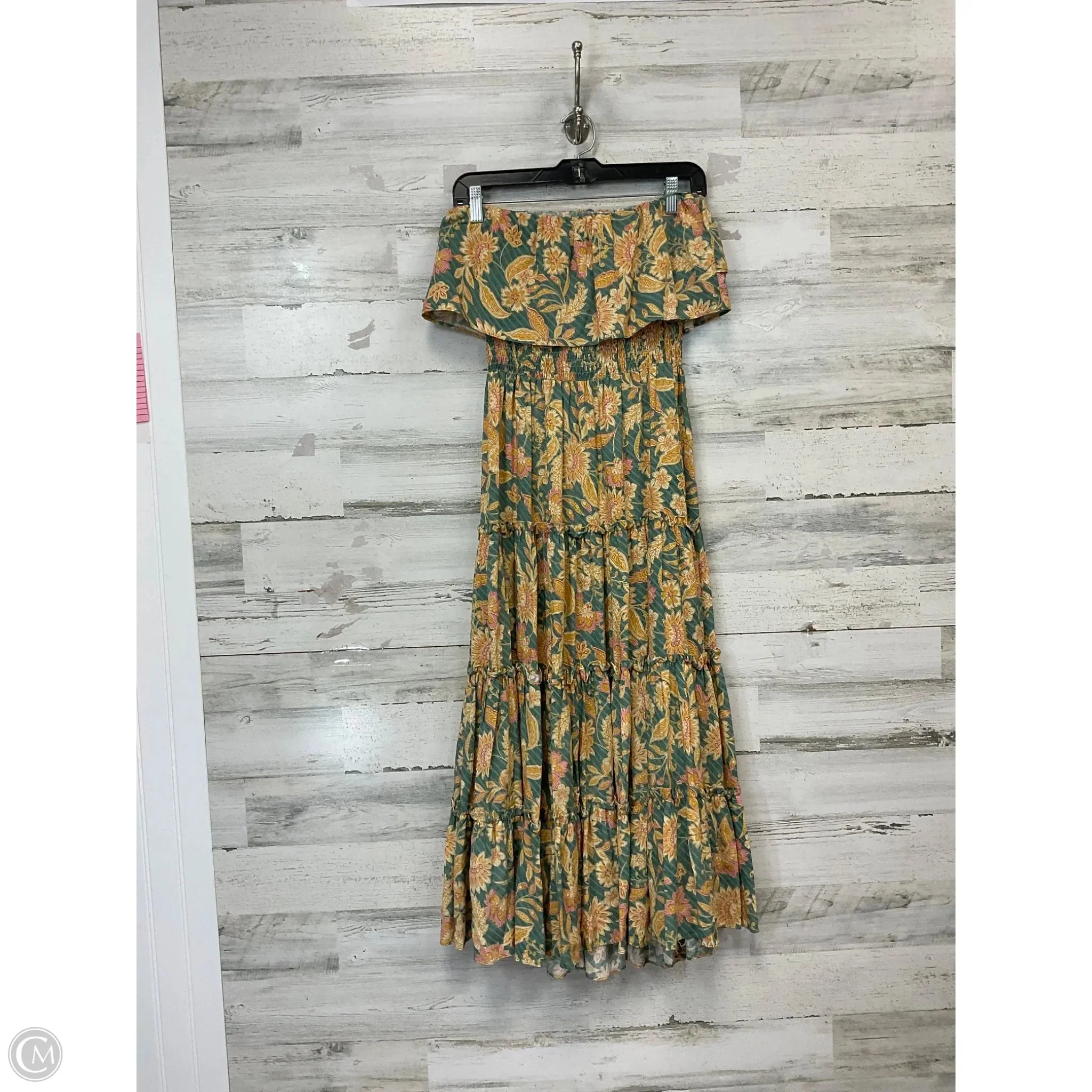 Dress Party Long By 1.state In Green & Pink, Size: Xs