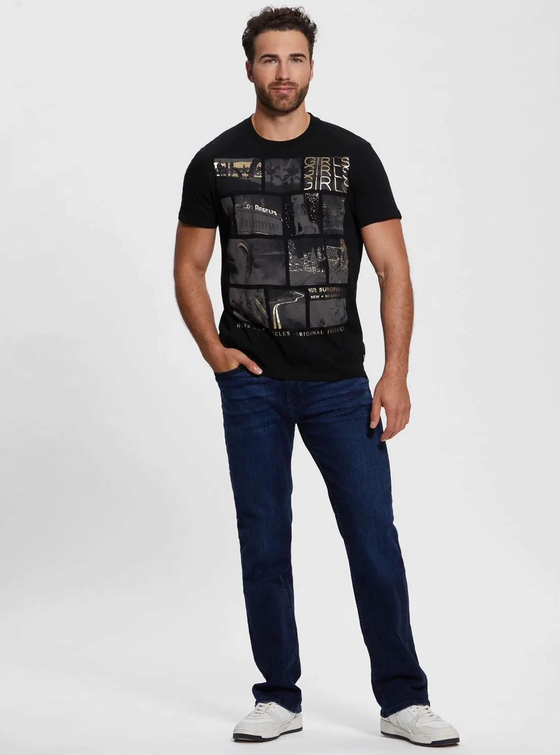 Eco Black Short Sleeve LA T-Shirt