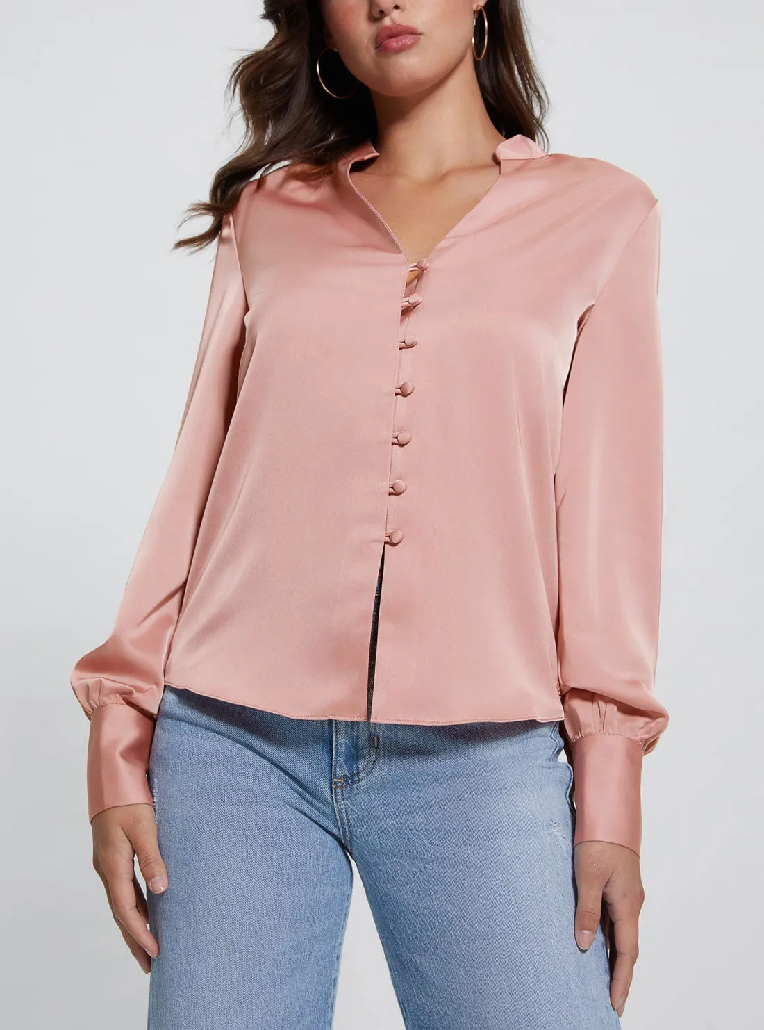 Eco Blush Rita Satin Shirt