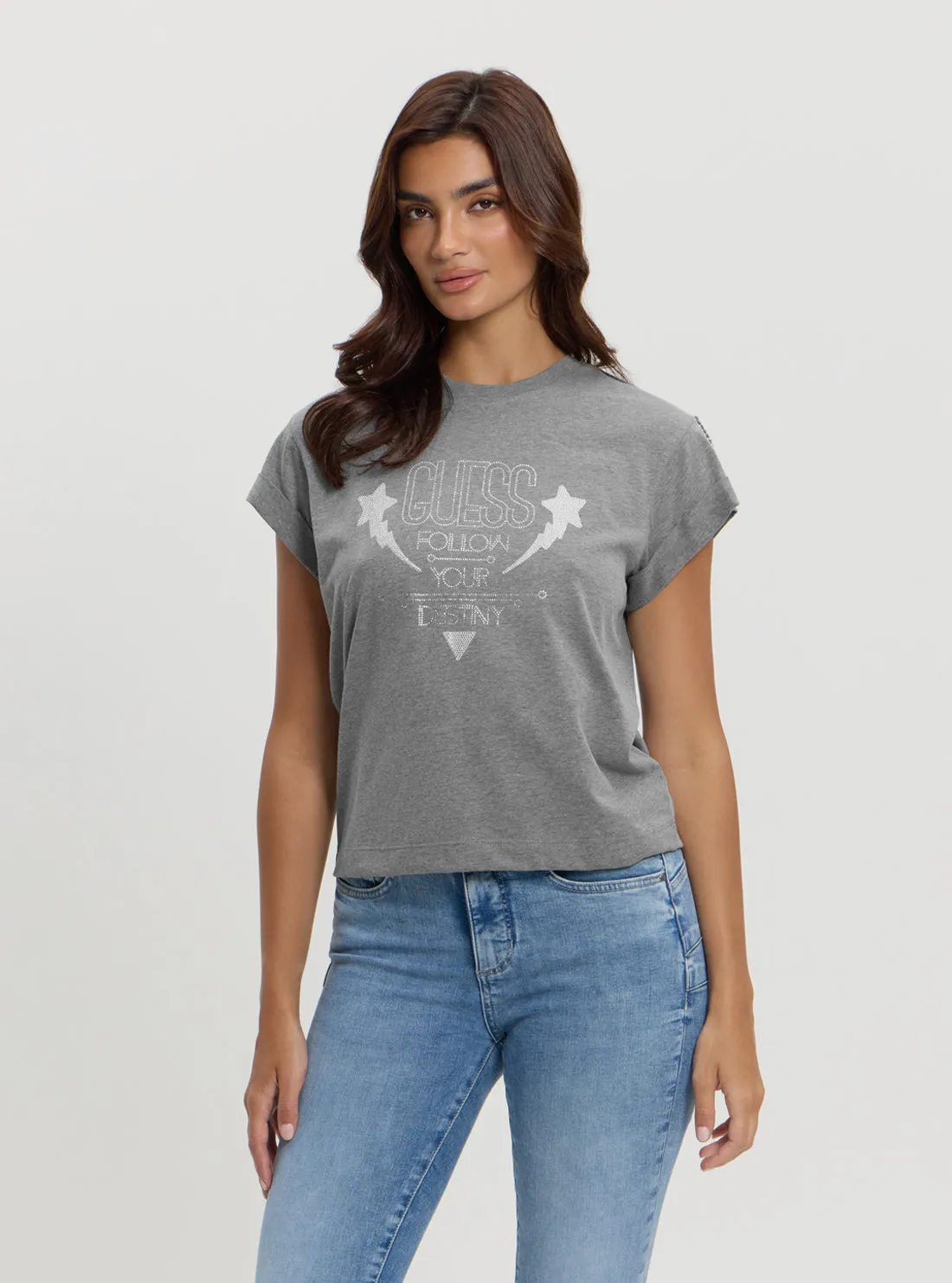 Eco Grey Strass T-Shirt