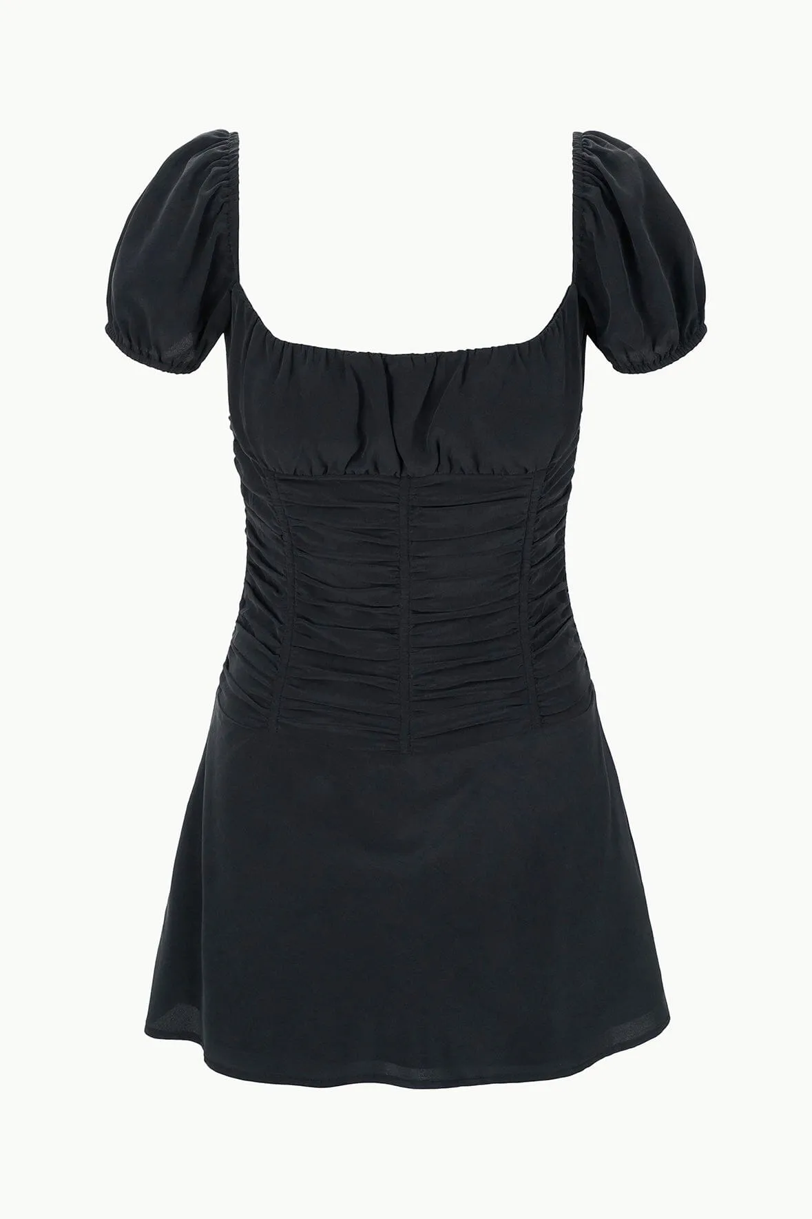 ELBA MINI SILK DRESS | BLACK