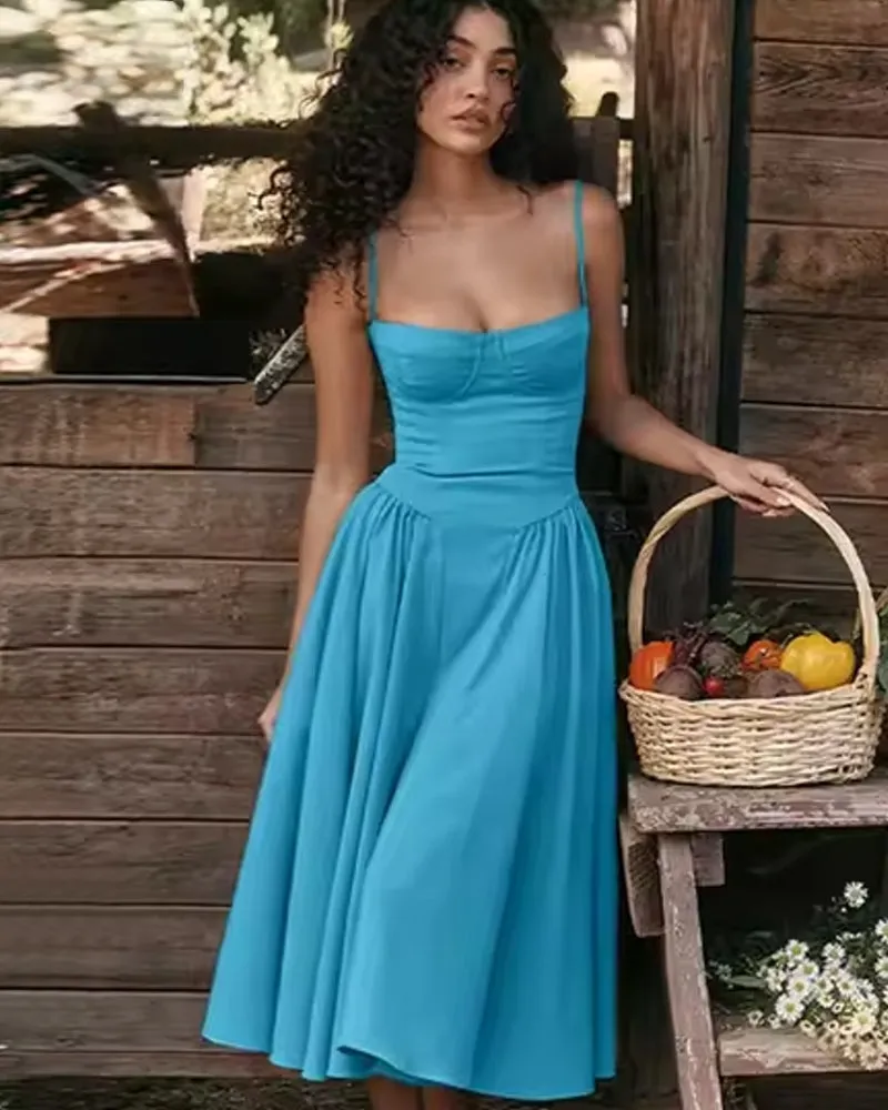 Elegant Events Corset Dress Sexy Strapless Midi Dresses
