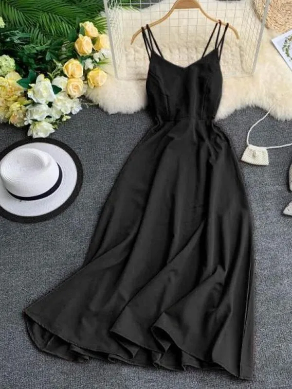 Emerald Green Maxi Dress Cotton Strap Long Women In Sexy Dress