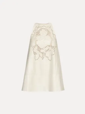 English Rose Cutout Leather Dress