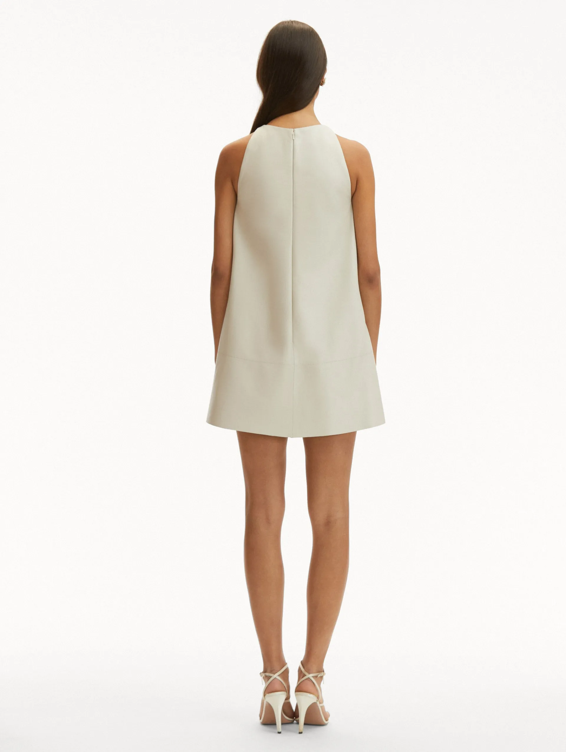 English Rose Cutout Leather Dress