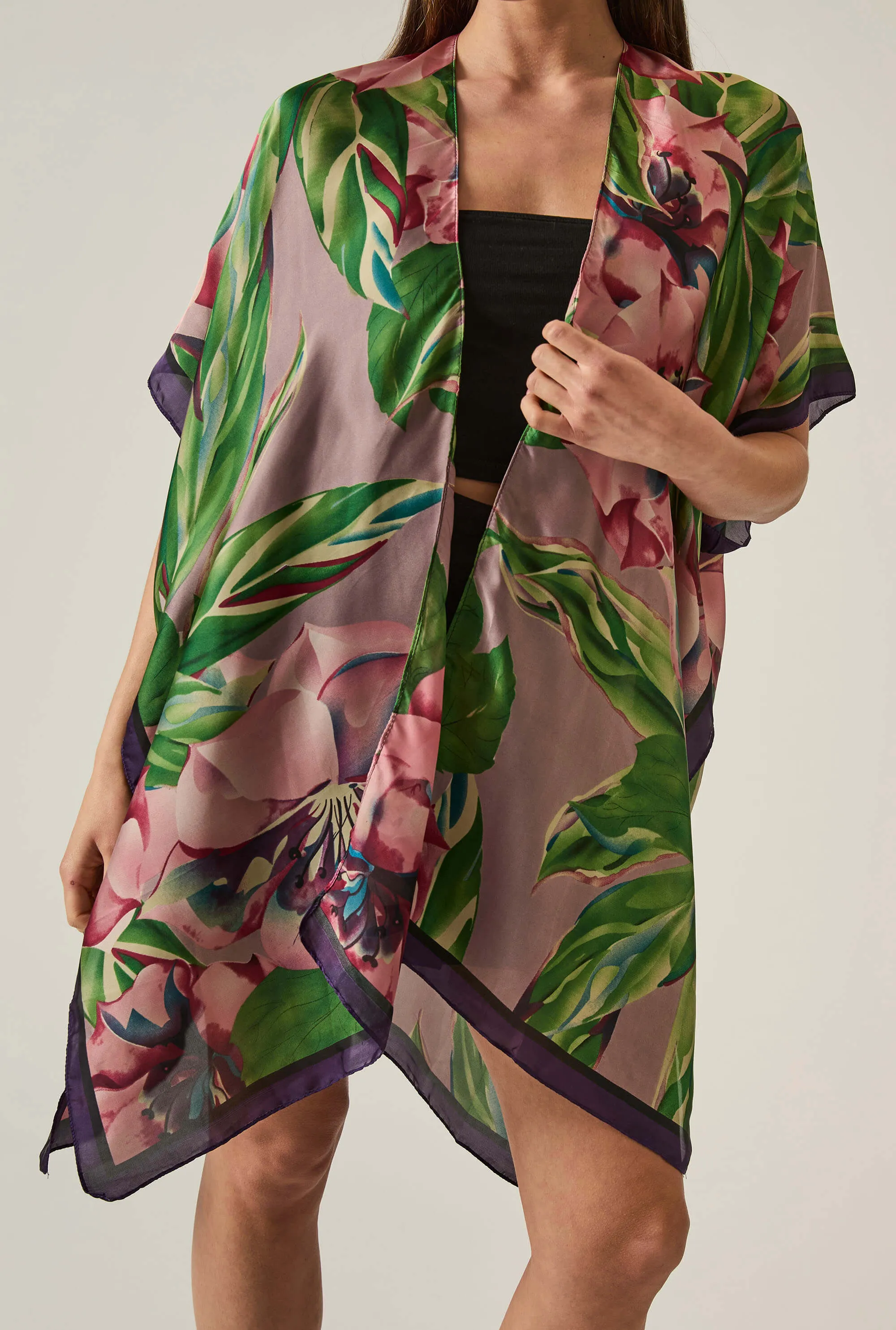 Floral Green Kaftan
