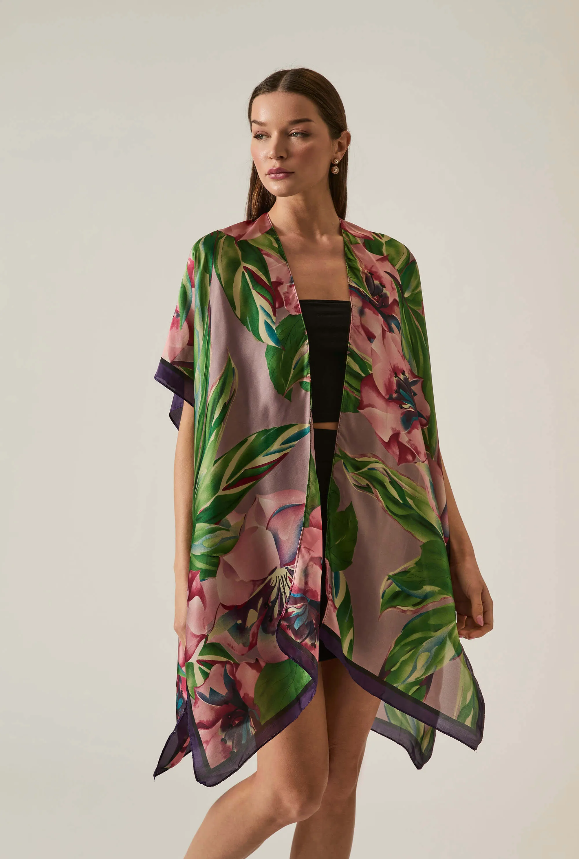 Floral Green Kaftan
