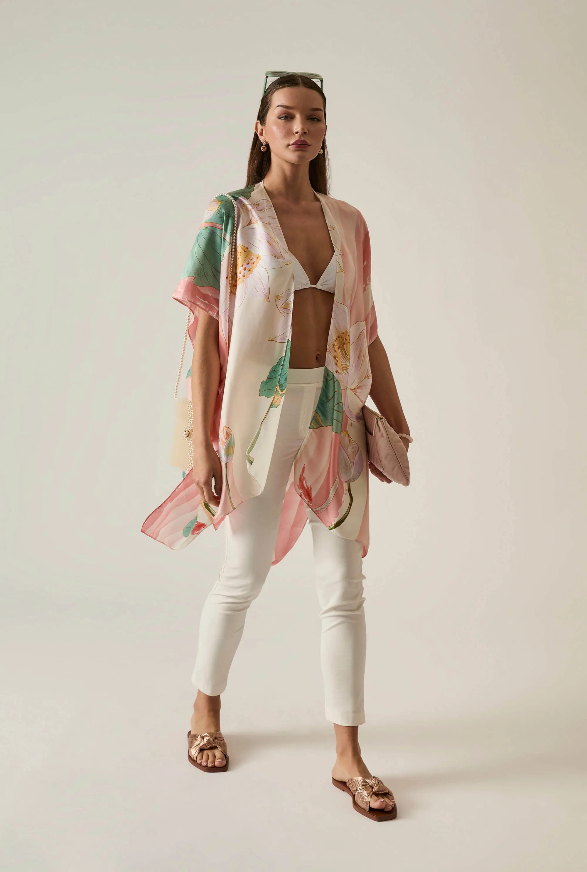 Floral Peach Kaftan