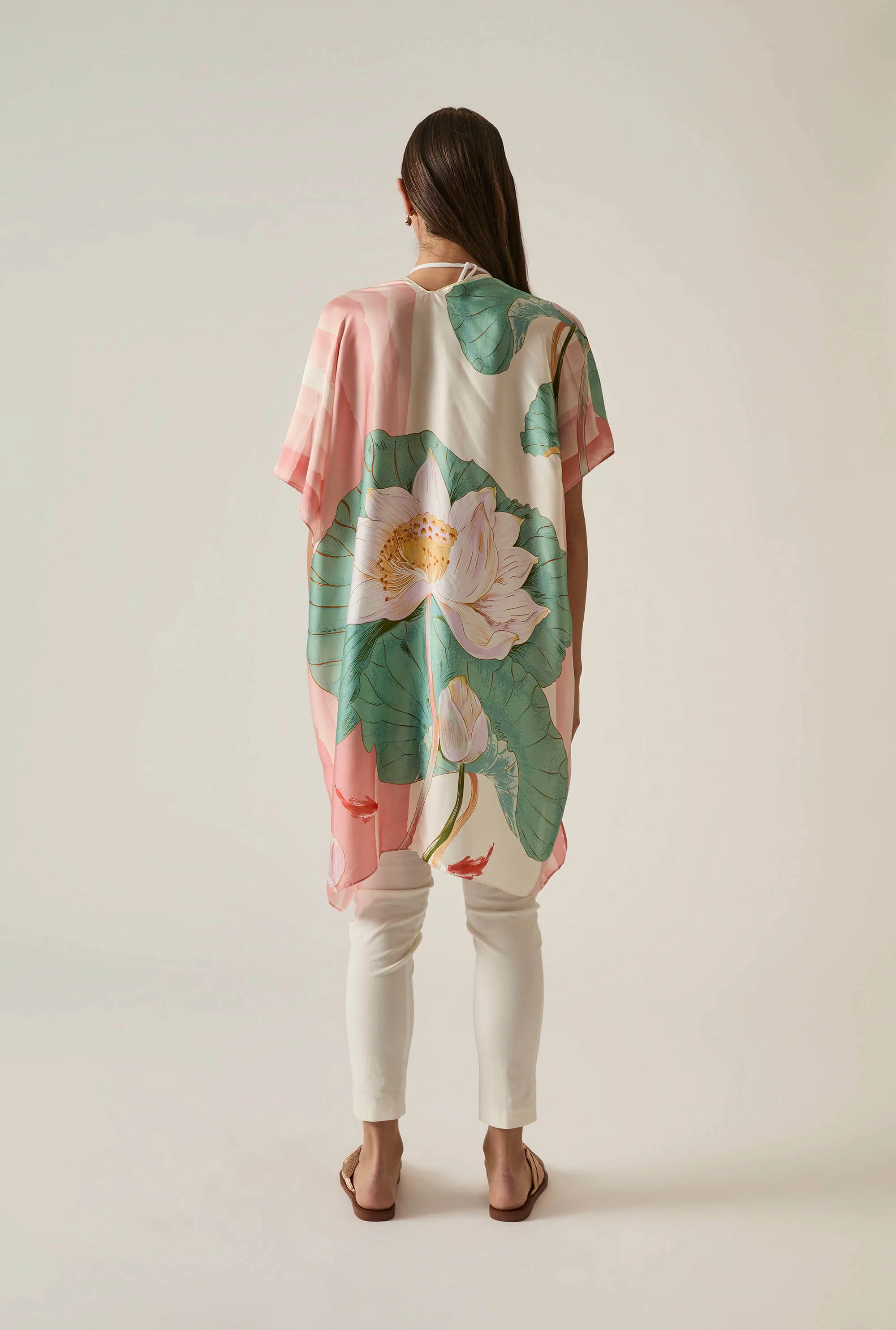 Floral Peach Kaftan