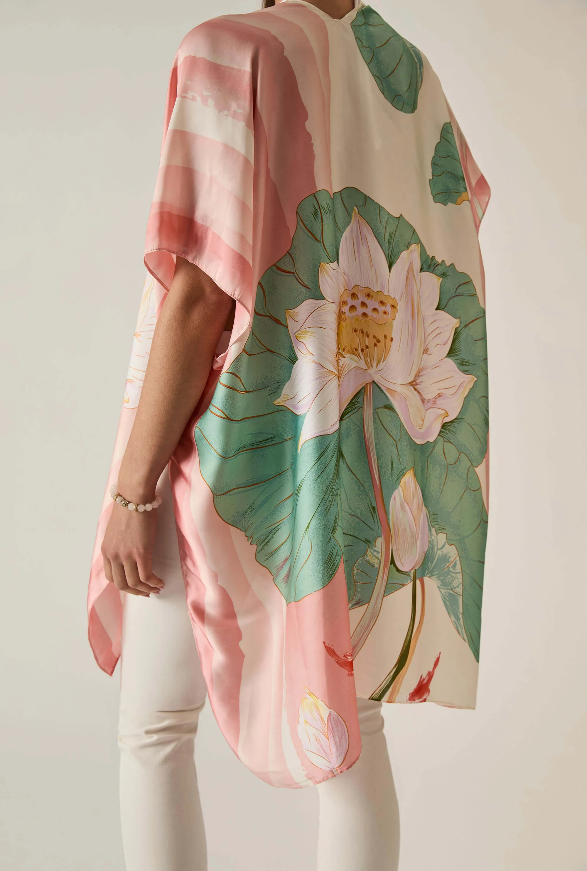 Floral Peach Kaftan
