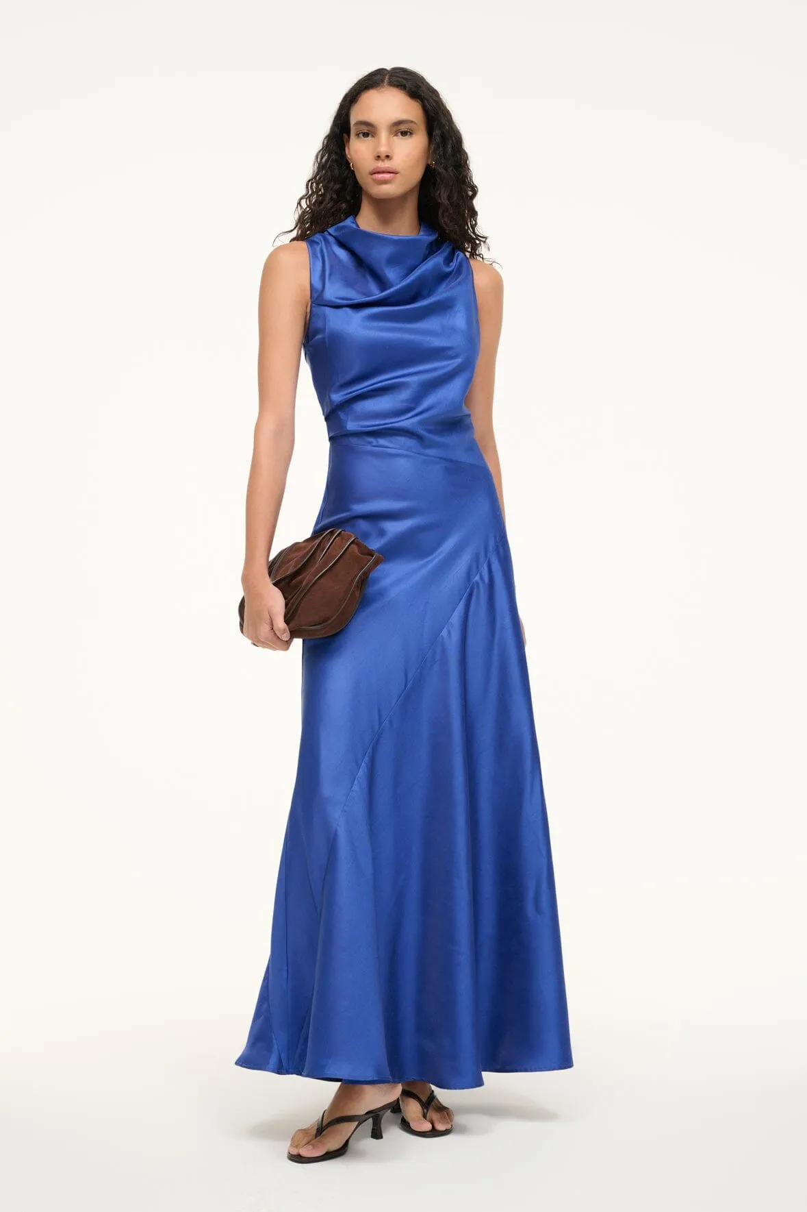 FRIDA SILK DRESS | DEEP SEA