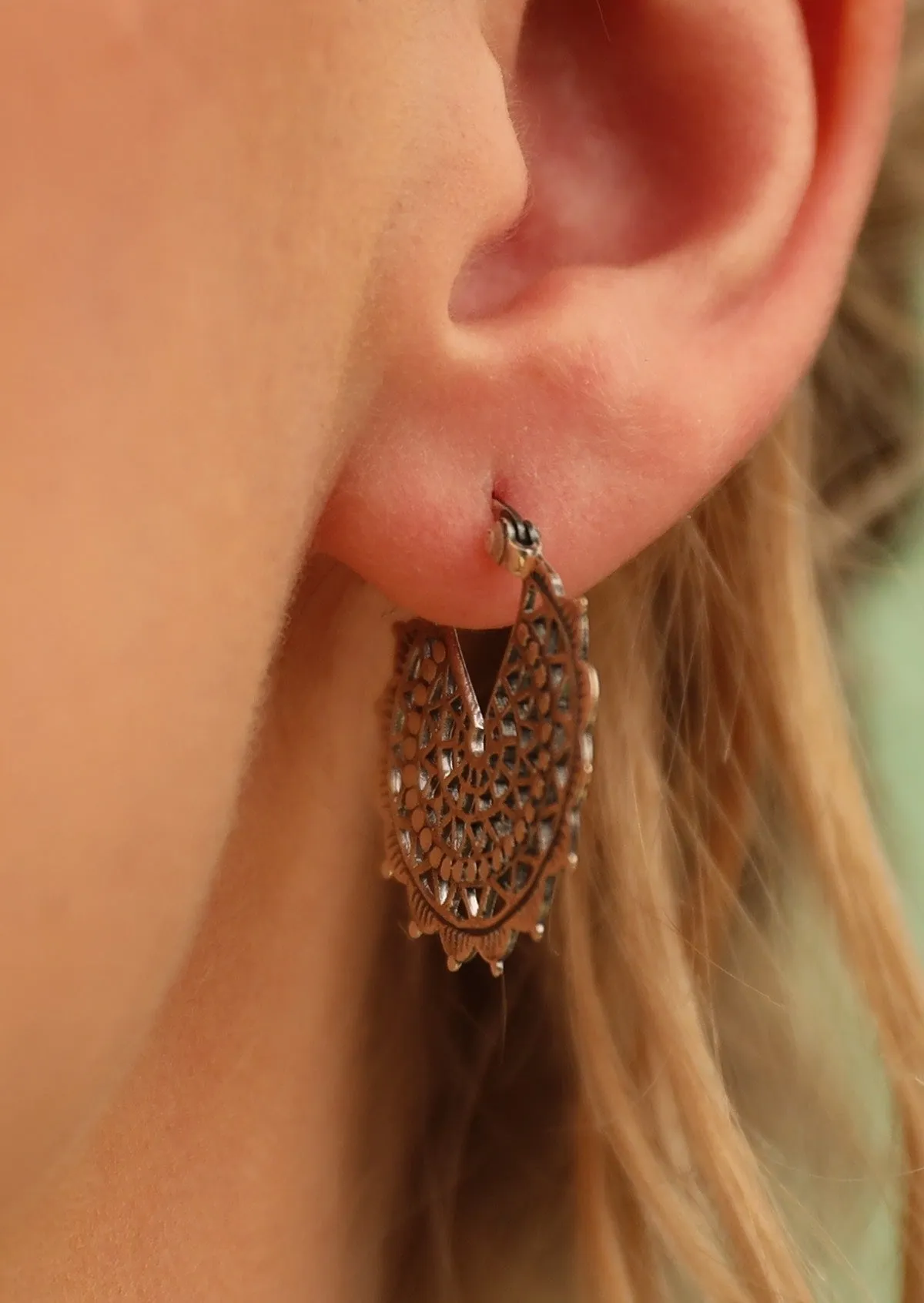 Gypsy Web Silver Earrings