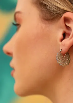 Gypsy Web Silver Earrings
