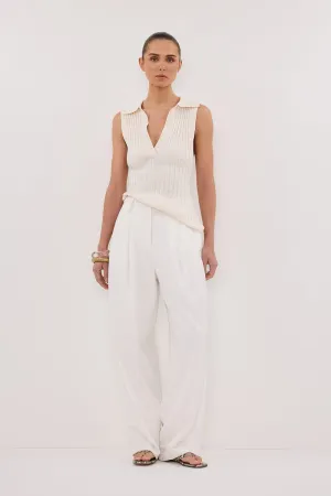 HAL PLASTER SLEEVELESS KNIT TOP