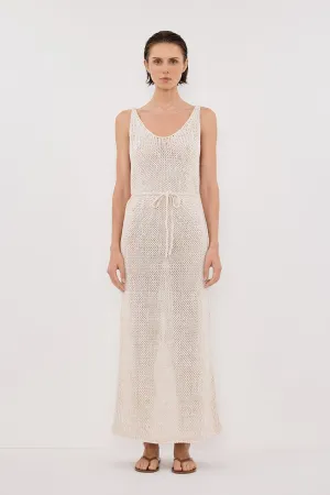 HEIDI CREAM MARLE KNIT MAXI DRESS